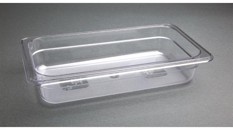  Vogue Bac Gastronorme en polycarbonate transparent un tiers 65mm Vogue 