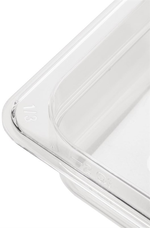  Vogue Bac Gastronorme en polycarbonate transparent un tiers 150mm Vogue 