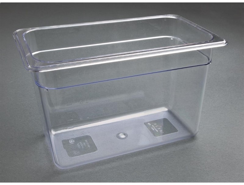  Vogue Bac Gastronorme en polycarbonate transparent un tiers 200mm Vogue 