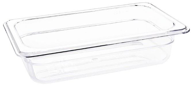  Vogue Bac Gastronorme en polycarbonate transparent un quart 65mm Vogue 