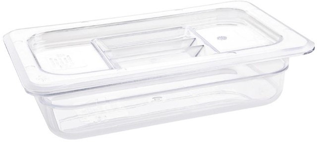  Vogue Bac Gastronorme en polycarbonate transparent un quart 65mm Vogue 
