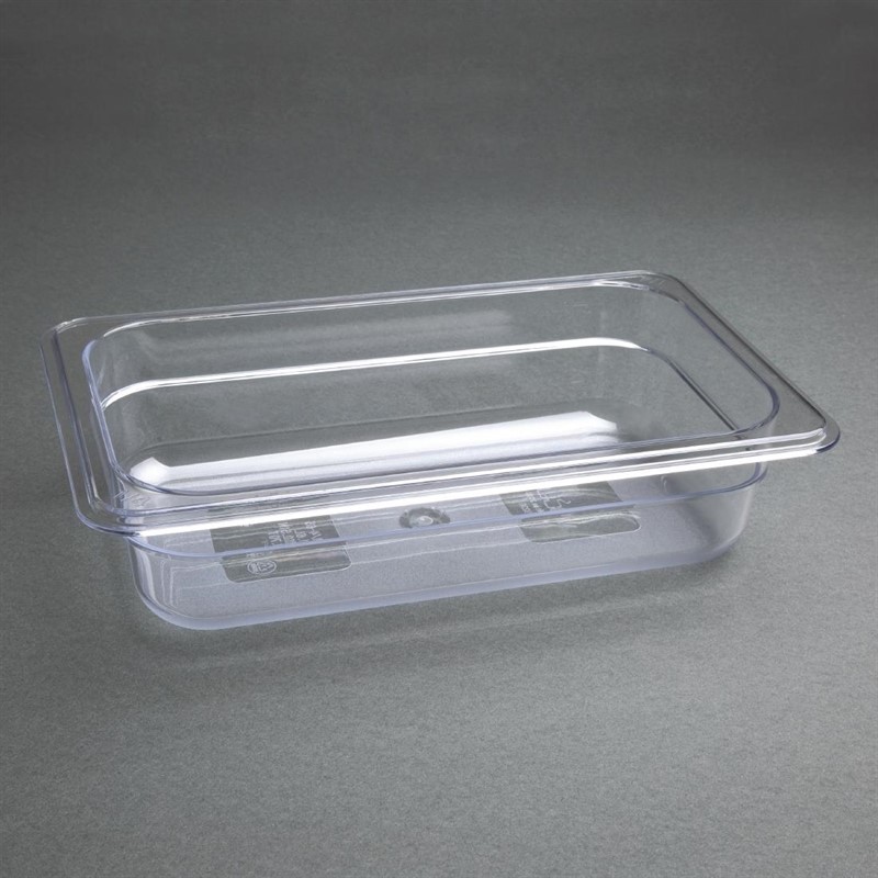 Vogue Bac Gastronorme en polycarbonate transparent un quart 65mm Vogue 