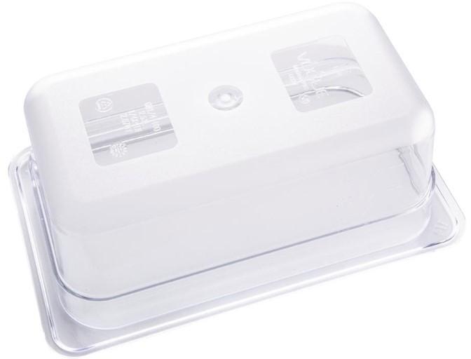  Vogue Bac Gastronorme en polycarbonate transparent un quart 100mm Vogue 