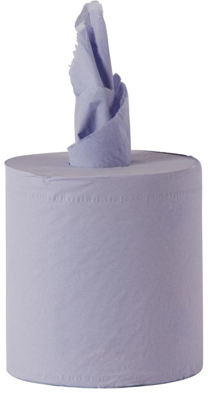  Tork Bobines de papier d'essuyage pour distributeur &agrave; d&eacute;vidage central x6 bleues 