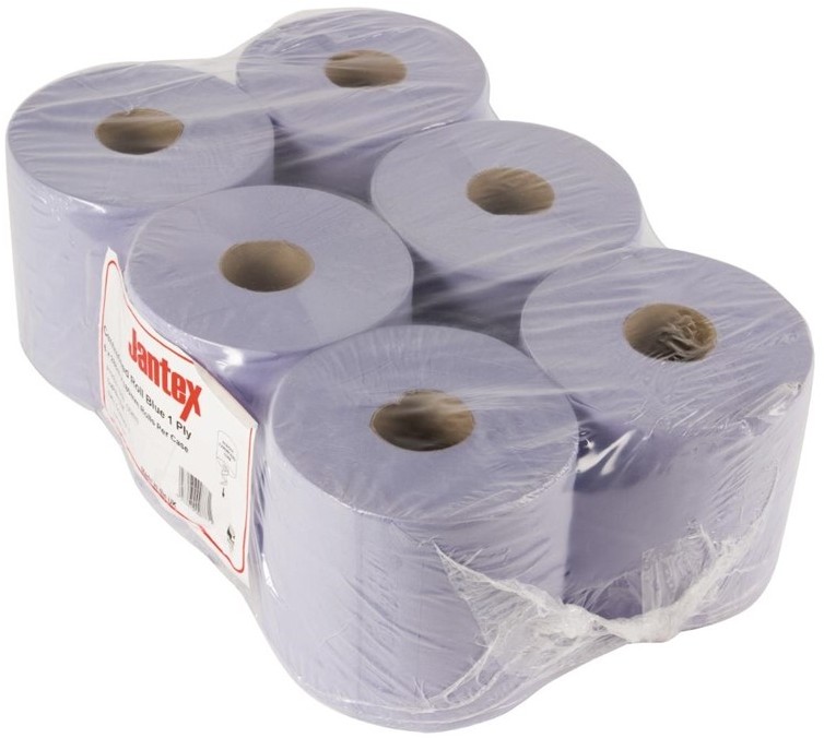  Jantex Bobine &agrave; alimentation centrale 1 pli bleue 
