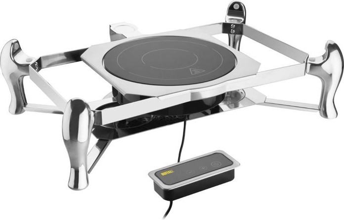  Olympia Ensemble chafing dish induction GN 1/2 avec support 