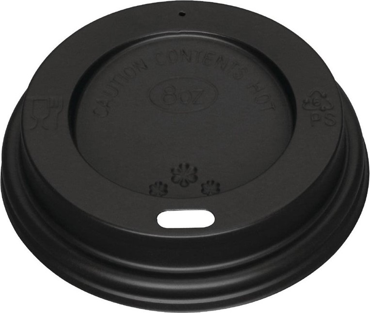  Fiesta Couvercles noirs pour gobelets 225ml (lot de 1000) 