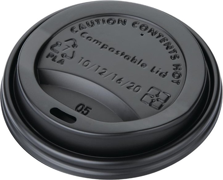  Fiesta Couvercles gobelets boissons chaudes CPLA compostables Green 340 ml (lot de 1000) 