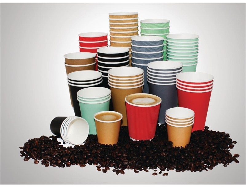  Fiesta Gobelets jetables boissons chaudes marron 225ml x1000 