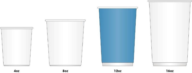  Fiesta Gobelets jetables boissons chaudes marron 340ml x1000 
