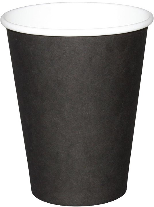  Fiesta Gobelets jetables boissons chaudes noirs 225ml x1000 