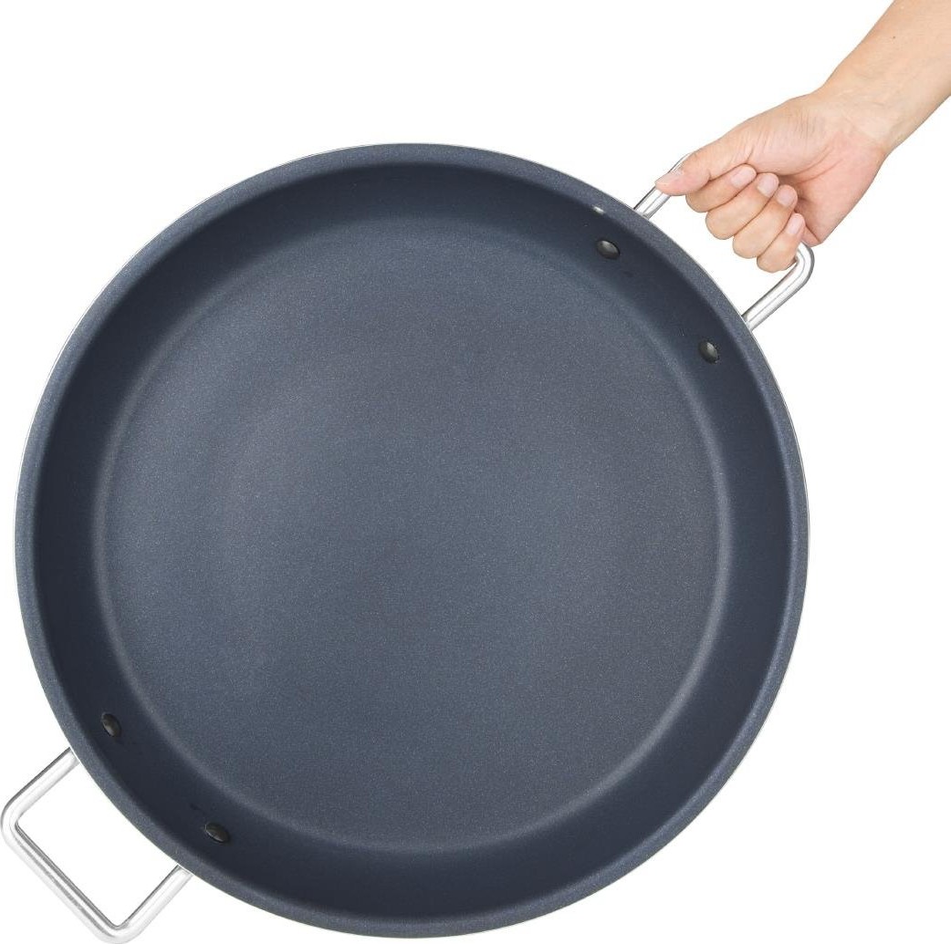  Vogue Po&ecirc;le &agrave; pa&euml;lla en aluminium antiadh&eacute;sive Teflon Platinum Plus 45cm 
