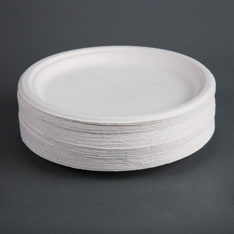  Fiesta Assiettes en bagasse compostables Green 26 cm (x50) 