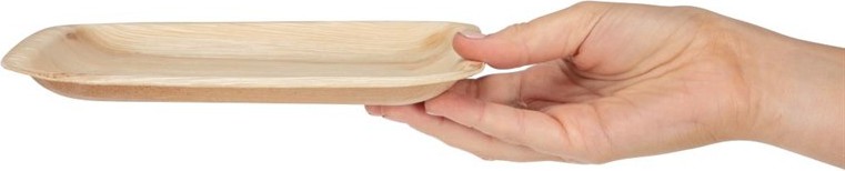  Fiesta Assiettes creuses carr&eacute;es en feuilles de palmier Compostable 200mm (lot de 100) 