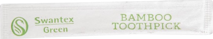  Gastronoble Cure-dents en bambou biod&eacute;gradables emball&eacute;s individuellement Swantex 