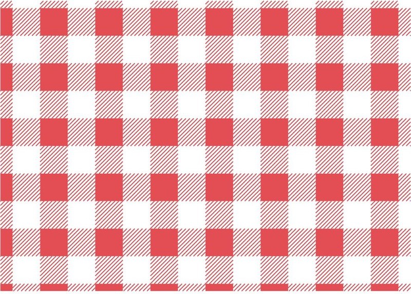  Gastronoble Papier ingraissable vichy rouge 190x310mm lot de 200 
