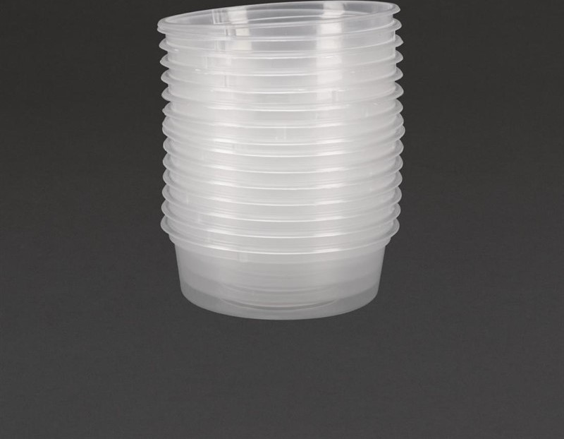  Fiesta Pots &agrave; sauce micro-ondables en plastique Recyclable 50ml (lot de 100) 