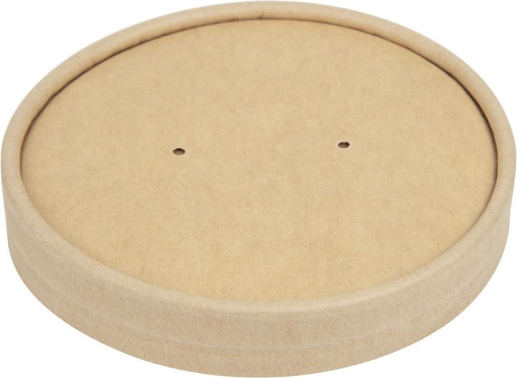  Colpac Couvercles pour bols &agrave; soupe kraft micro-ondables recyclables 450ml (lot de 500) 