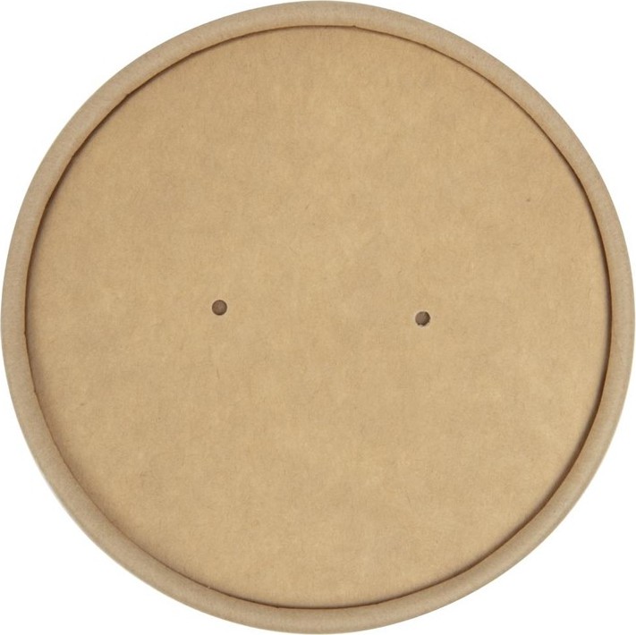 Colpac Couvercles pour bols &agrave; soupe kraft micro-ondables recyclables 450ml (lot de 500) 