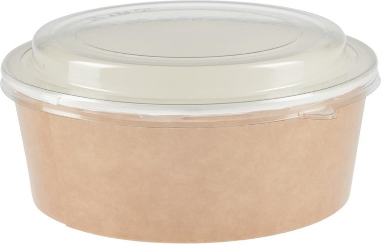  Colpac Pots alimentaires kraft recyclables avec couvercles 1300ml (lot de 150) 
