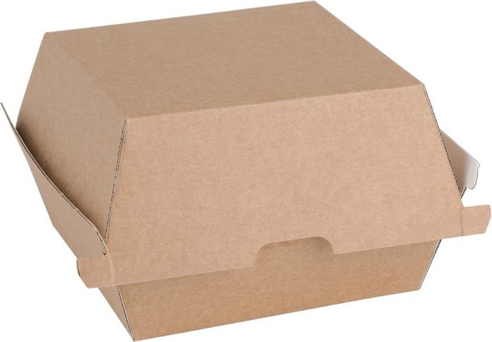  Fiesta Petites bo&icirc;tes hamburger compostables kraft Green 105mm (lot de 200) 