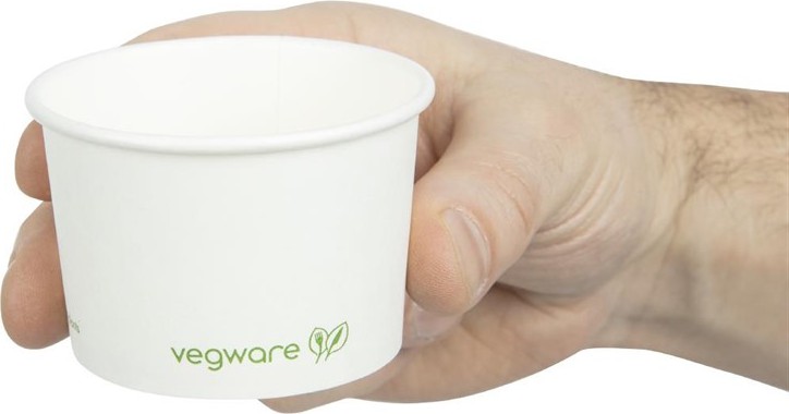  Vegware Pots pour aliments chauds compostables 110ml (Lot de 1000) 