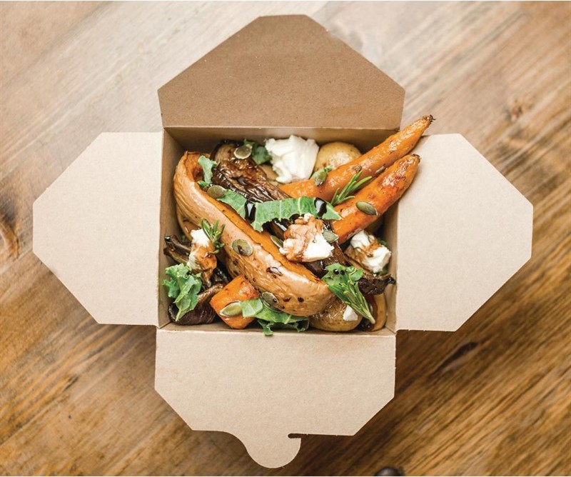  Vegware Bo&icirc;tes alimentaires en carton compostable N&deg;3 1800ml (lot de 180) 