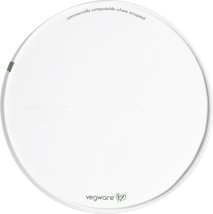  Vegware Couvercles &agrave; trous en carton doubl&eacute; PLA s&eacute;rie 185 (lot de 300) 