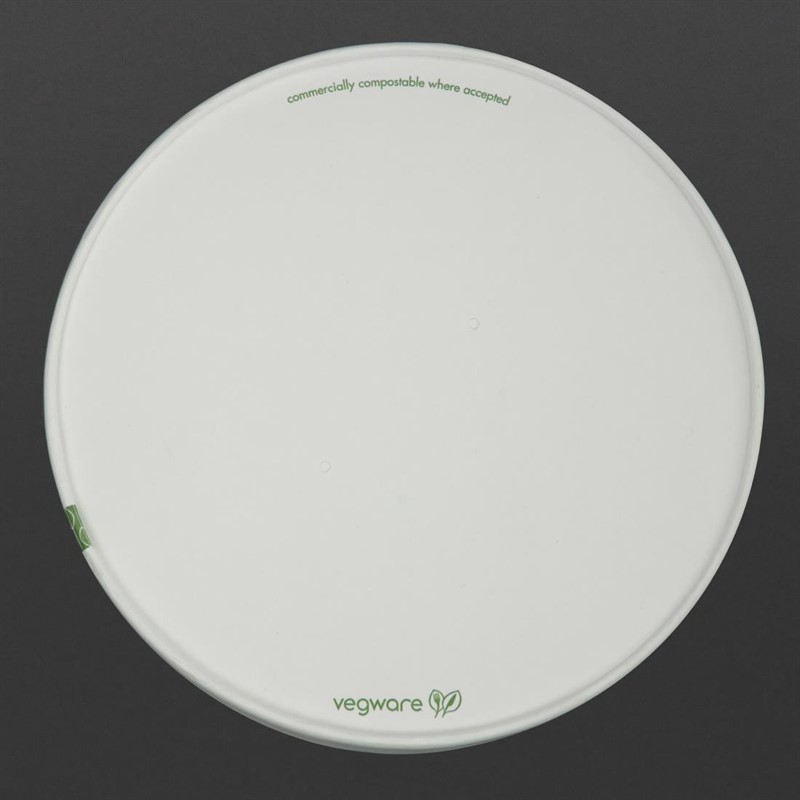  Vegware Couvercles &agrave; trous en carton doubl&eacute; PLA s&eacute;rie 185 (lot de 300) 