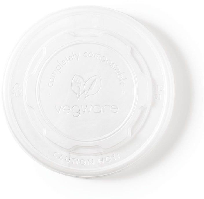  Vegware Couvercles pour bols &agrave; soupe compostables Vegware 