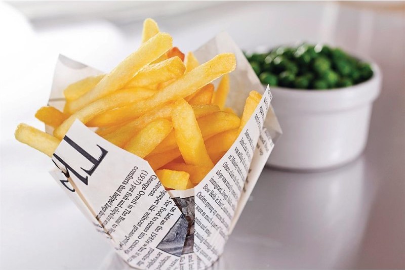  Gastronoble Cornets &agrave; frites motif papier journal (lot de 1100) 