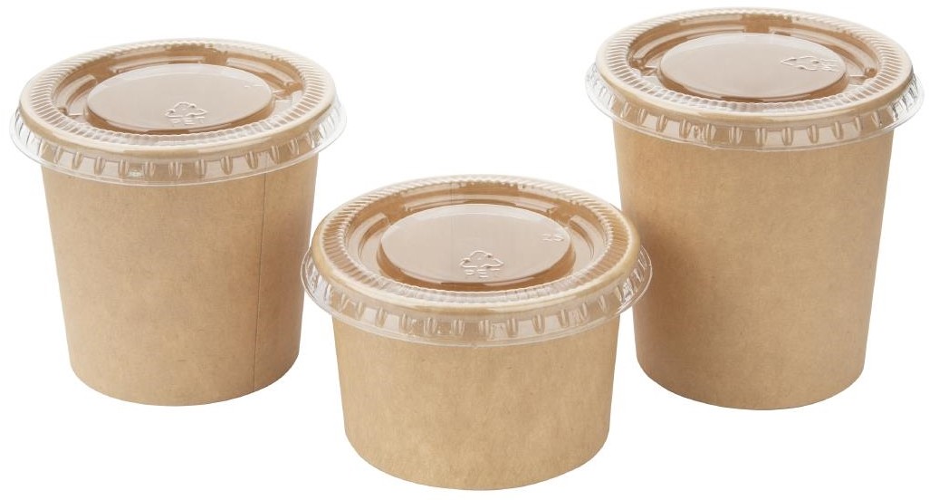  Fiesta Recyclable Couvercles en PET pour pots &agrave; sauce (lot de 1000) 