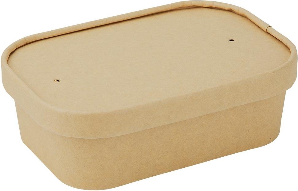  Fiesta Couvercles en papier Recyclable pour barquettes rectangulaires (Lot de 300) 
