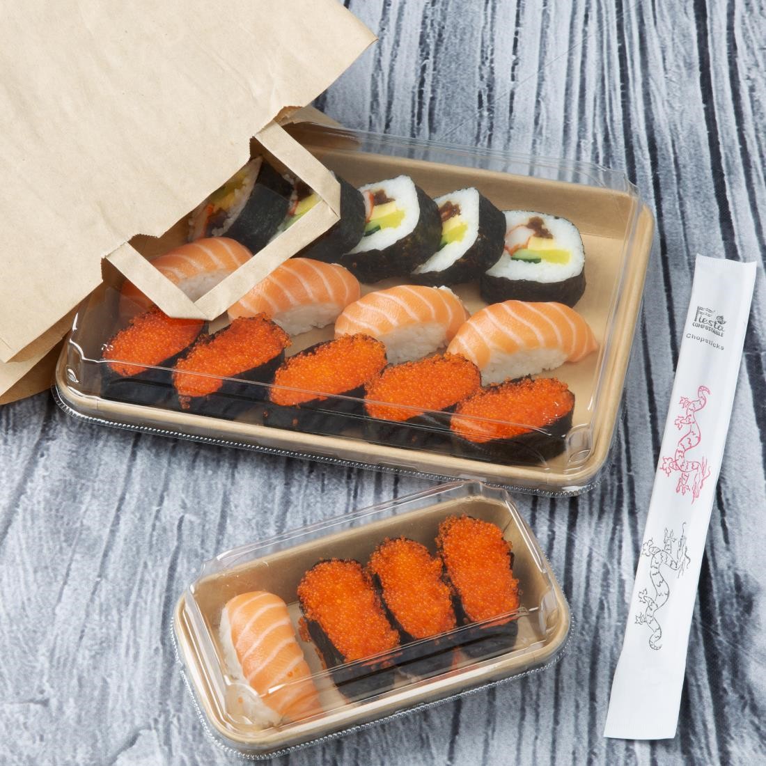  Fiesta Couvercles en PET pour barquettes &agrave; sushi No. 11 Recyclable (lot de 300) 