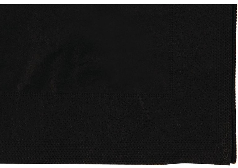  Gastronoble Serviettes cocktail noires 250mm 
