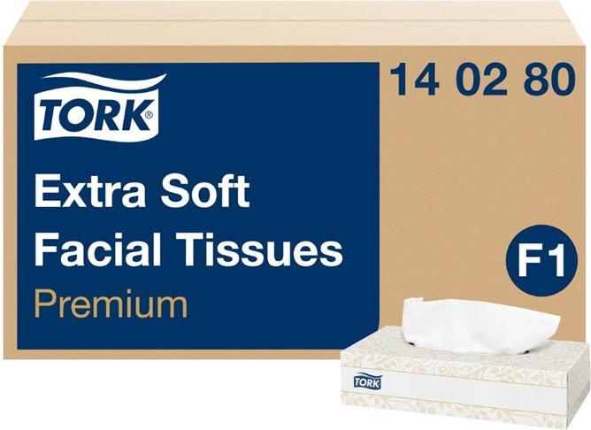  Tork Bo&icirc;tes rectangulaires de mouchoirs extra doux 2 plis Premium 2 plis (30x100) 
