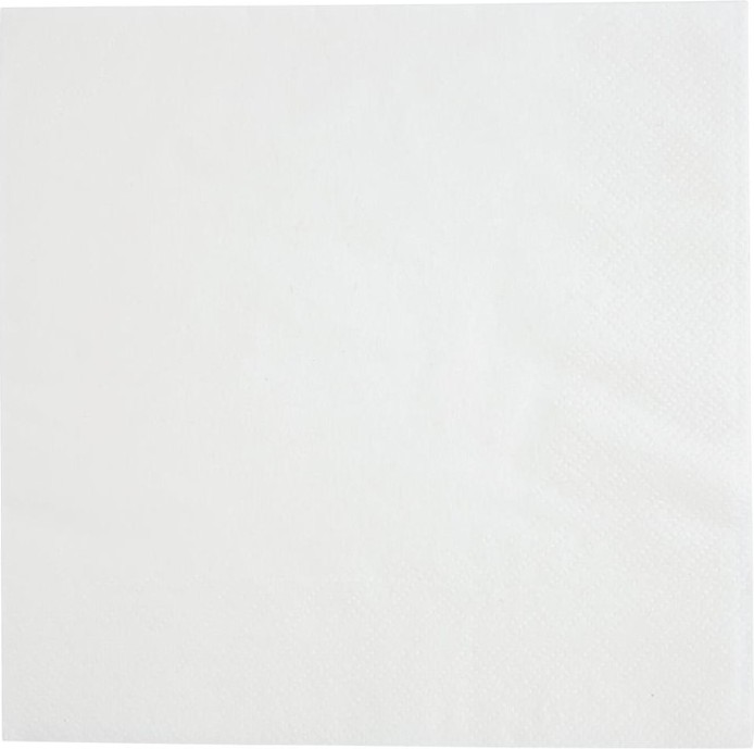  Fiesta Serviettes cocktail 1 pli format 1/4 300mm blanches (lot de 5000) 