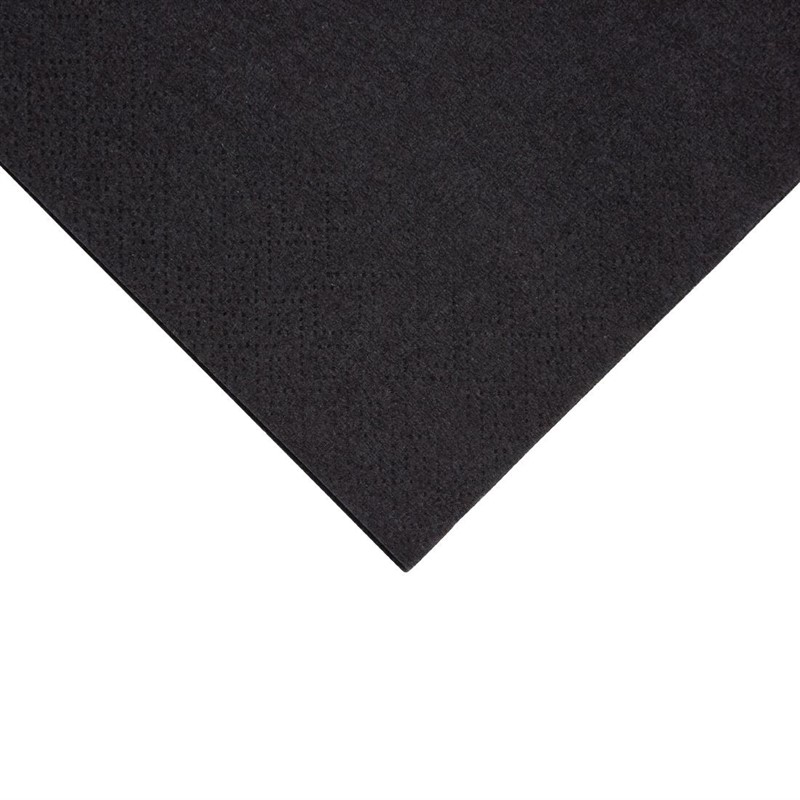  Fiesta Serviettes cocktail 2 plis pliage 1/4 240mm noires (lot de 4000) 