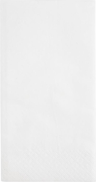  Fiesta Serviettes snacking 2 plis pliage 1/8 330mm blanches (lot de 2000) 