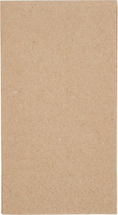  Fiesta Serviettes snacking recycl&eacute;es 2 plis pliage 1/8 330mm kraft (lot de 2000) 