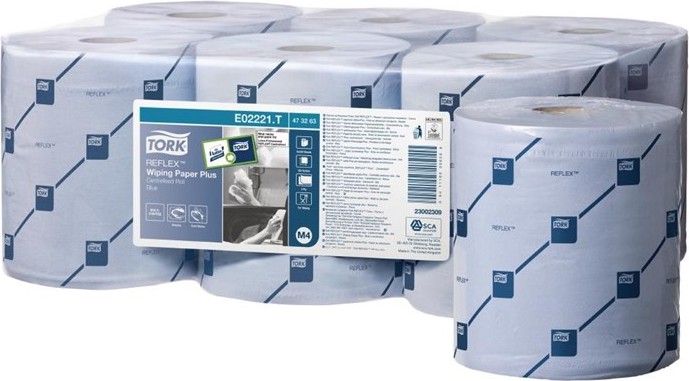  Tork Recharge d essuie-mains 2 plis Reflex lot de 6 