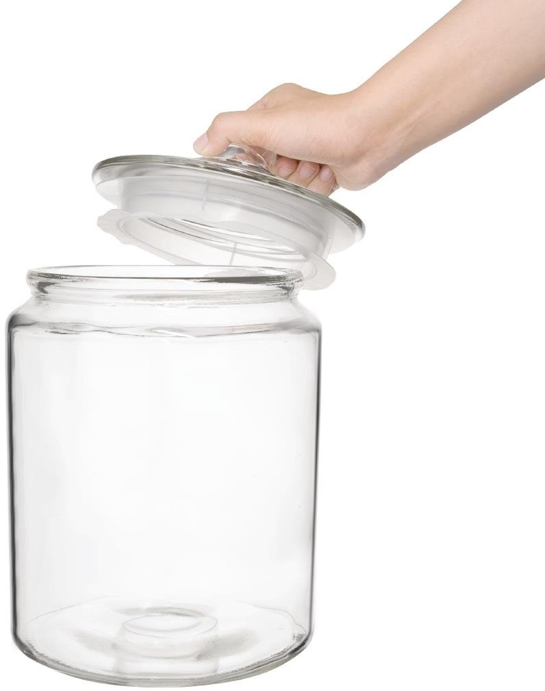  Olympia Ensemble de bocaux &agrave; biscuits en verre 6350ml et 3800ml 