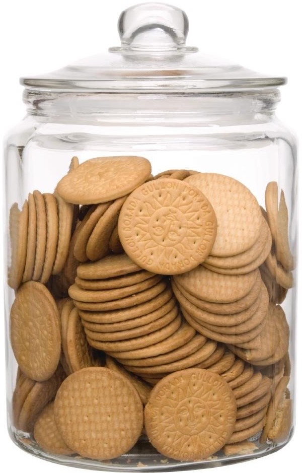  Olympia Ensemble de bocaux &agrave; biscuits en verre 6350ml et 3800ml 