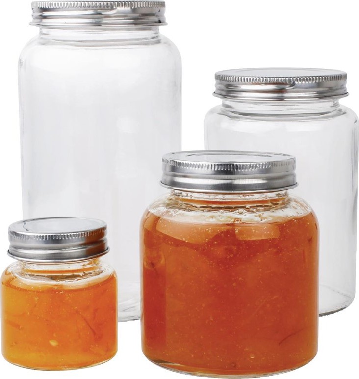  Vogue Bocaux &agrave; conserves en verre avec couvercle &agrave; visser 550ml (lot de 6) 