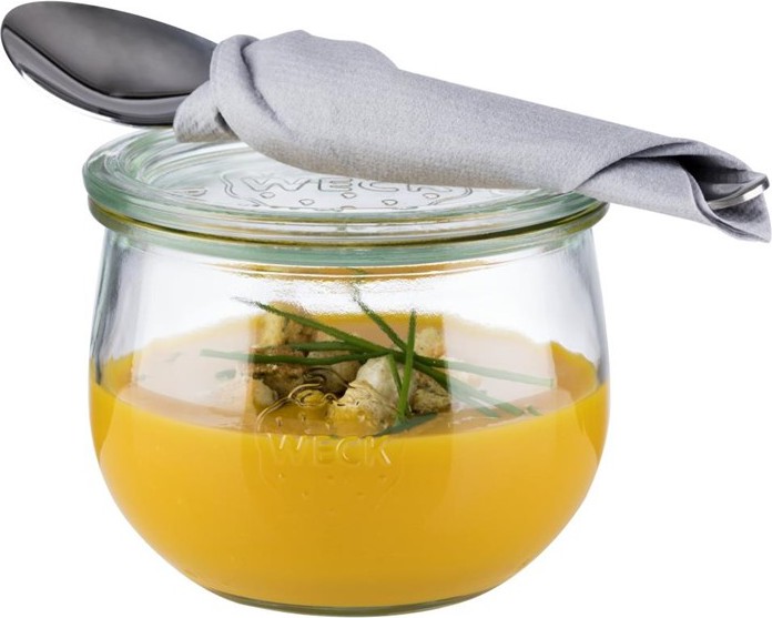  APS Bocaux en verre tulipe avec couvercle Weck 580&nbsp;ml (lot de 6) 