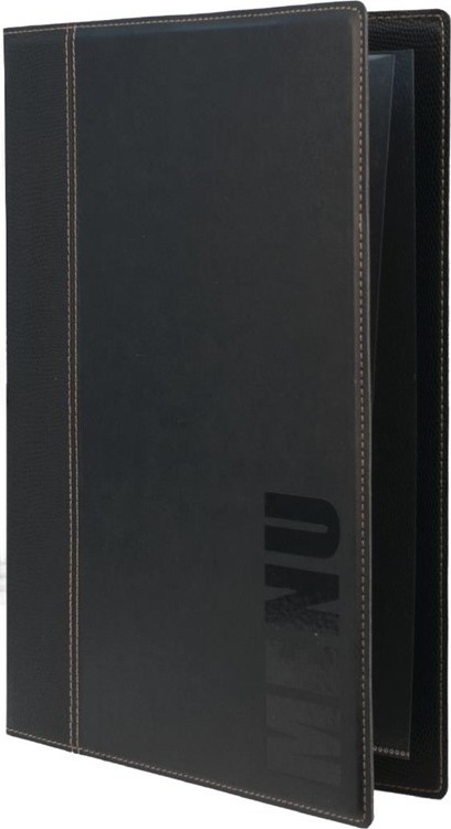  Securit Prot&egrave;ge-menus contemporain A4 noir 