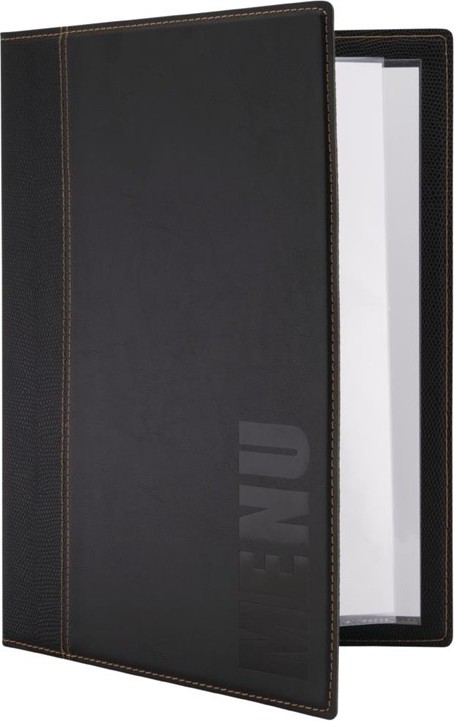  Securit Prot&egrave;ge-menus contemporain A4 noir 