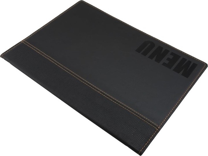  Securit Prot&egrave;ge-menus contemporain A4 noir 