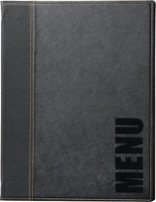  Securit Prot&egrave;ge-menus contemporain A5 noir 