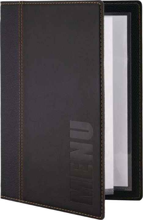  Securit Prot&egrave;ge-menus contemporain A5 noir 